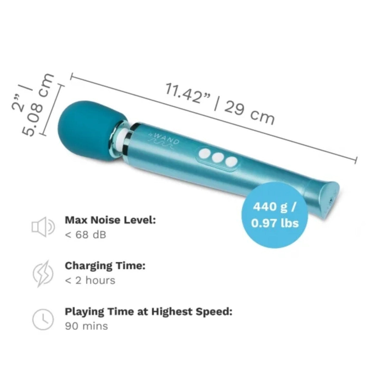 Le Wand Dive Submersible Waterproof 10 Speed Rechargeable Vibrating Massager