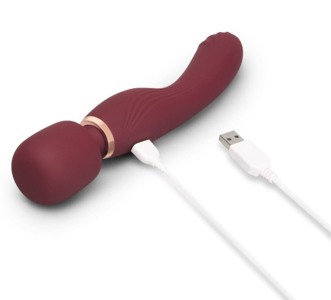 Le Wand Double Ended Flat Top Fusion G Clitoral Vibrator Massager Wand Silicone