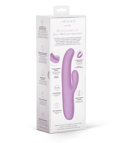 G-Spot stimulator packaging with pink device on a white background