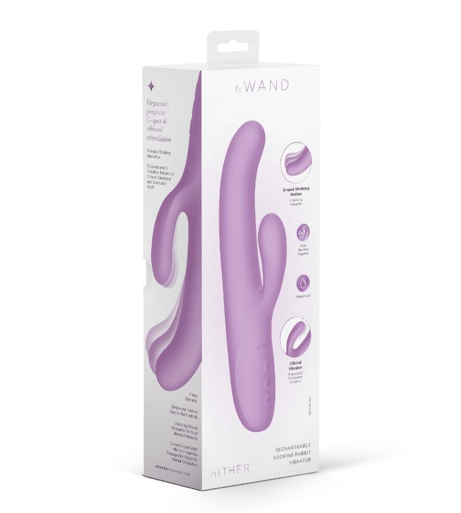 Le Wand Hither Clitoral Stroking Rabbit G-Spot Vibrator Massager Wand Silicone