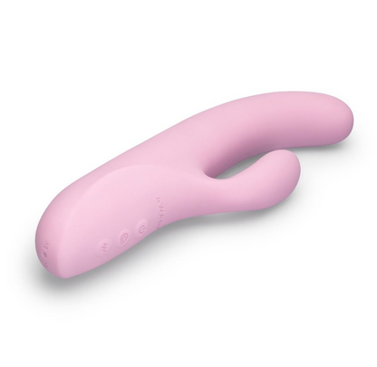 Pink silicone product on a white background