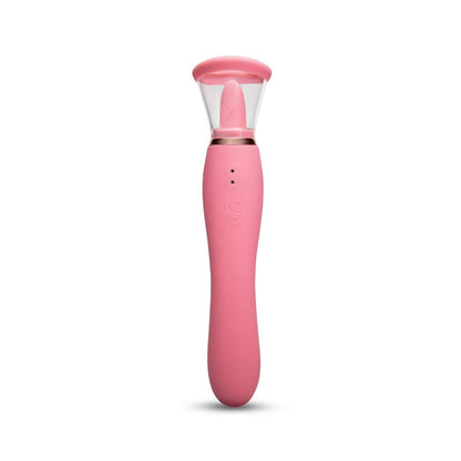 Le Wand Lick Vibrator Double End Sucking Licking Clitoral Massager Wand Silicone