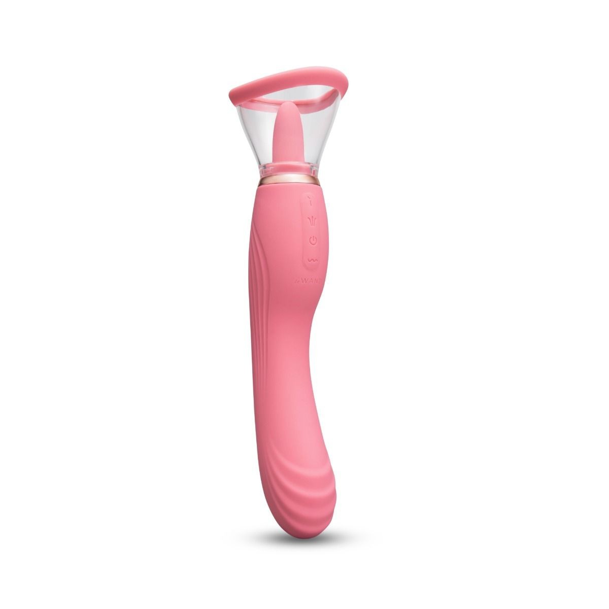 Le Wand Lick Vibrator Double End Sucking Licking Clitoral Massager Wand Silicone