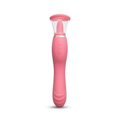 Pink electronic device on a white background