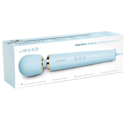 Blue Le WAND product with packaging on a white background