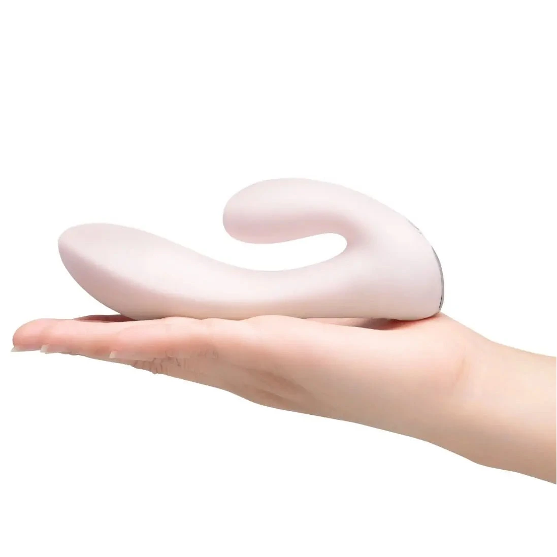 Le Wand Mini Vibe G-Double Rechargeable Rabbit Vibrator Massager on a white background