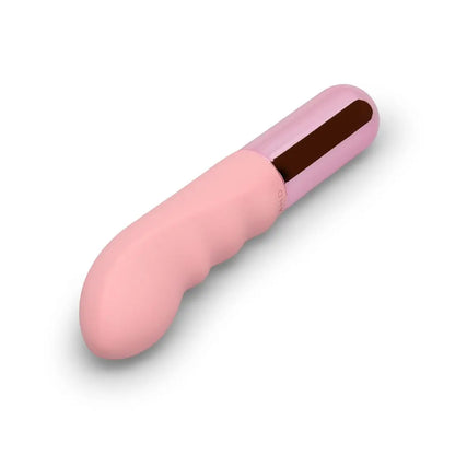 Pink electronic device on a white background