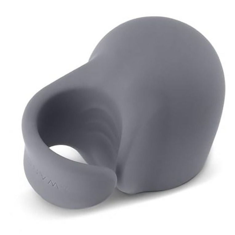 Gray silicone ring on a white background
