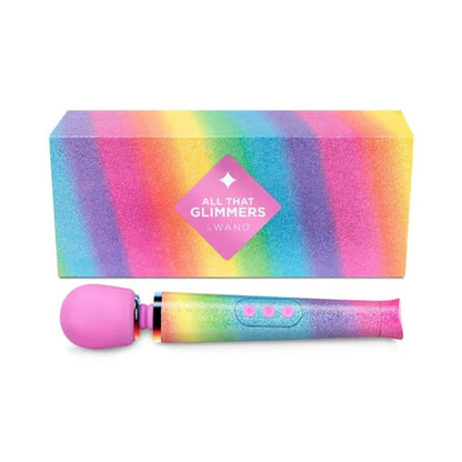 Le Wand Petite All That Glimmers Wireless Wand Vibrator Silicone Massager