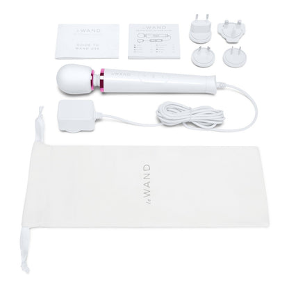 White electronic device with accessories on a white background