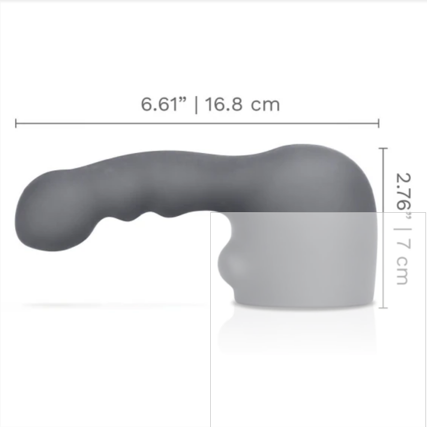 Le Wand Ripple Weighted Silicone Wand Vibrator Dildo Clitoral G-Spot Attachment