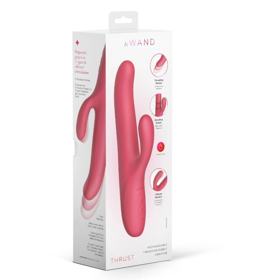 Pink Le Wand packaging on a white background