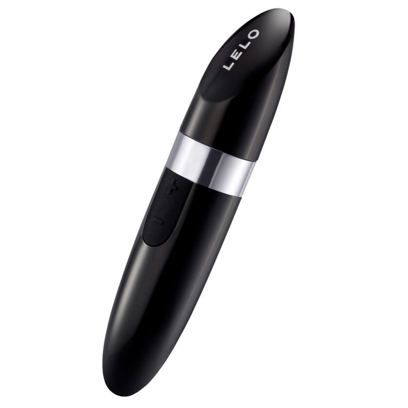 Black and silver Lelo product on a white background