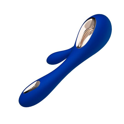 Lelo Soraya Wave Dual Action Massager Rabbit Vibrator Midnight Blue