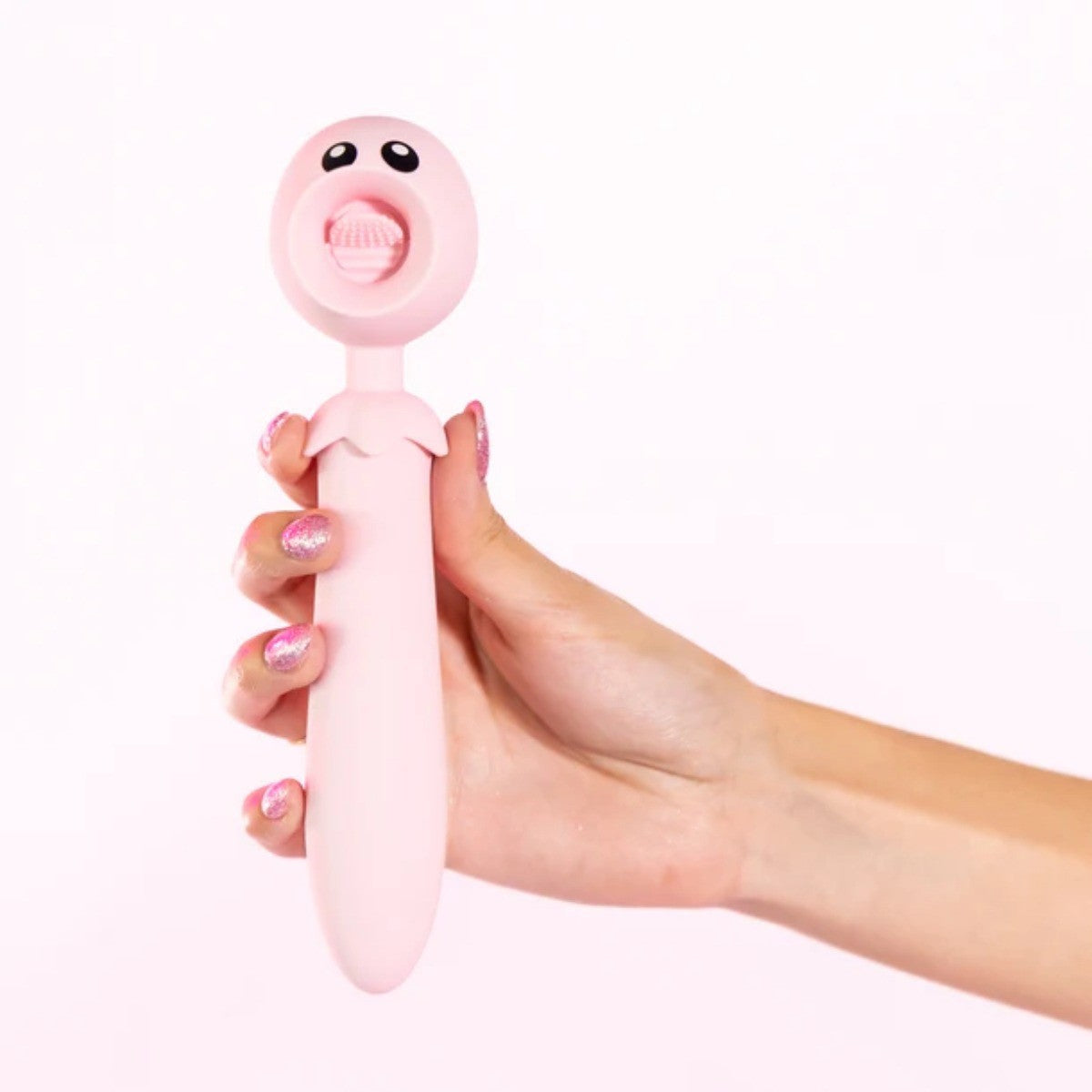 Lick N' Stick Clit Flicker & G-Spot Bullet Vibrator Silicone Waterproof Pink