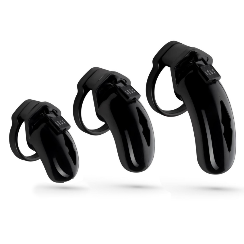 Lockdown Male Chastity Device Orgasm Denial Penis Cage Small Medium Large BDSM