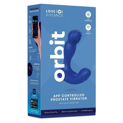 Box of Orbit app-controlled prostate vibrator by Love Distance on a white background
