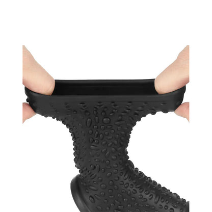 Lovetoy Drip Vibrating Penis Scrotum Sleeve Cock Ring Silicone Stretchy Extender