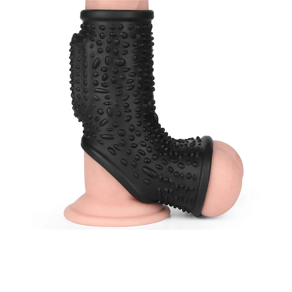 Lovetoy Drip Vibrating Penis Scrotum Sleeve Cock Ring Silicone Stretchy Extender