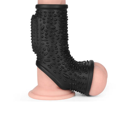 Lovetoy Drip Vibrating Penis Scrotum Sleeve Cock Ring Silicone Stretchy Extender