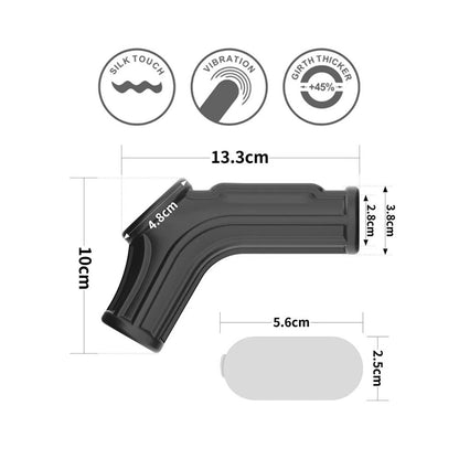 Lovetoy Ridge Vibrating Penis Scrotum Sleeve Cock Ring Silicone Stretch Extender