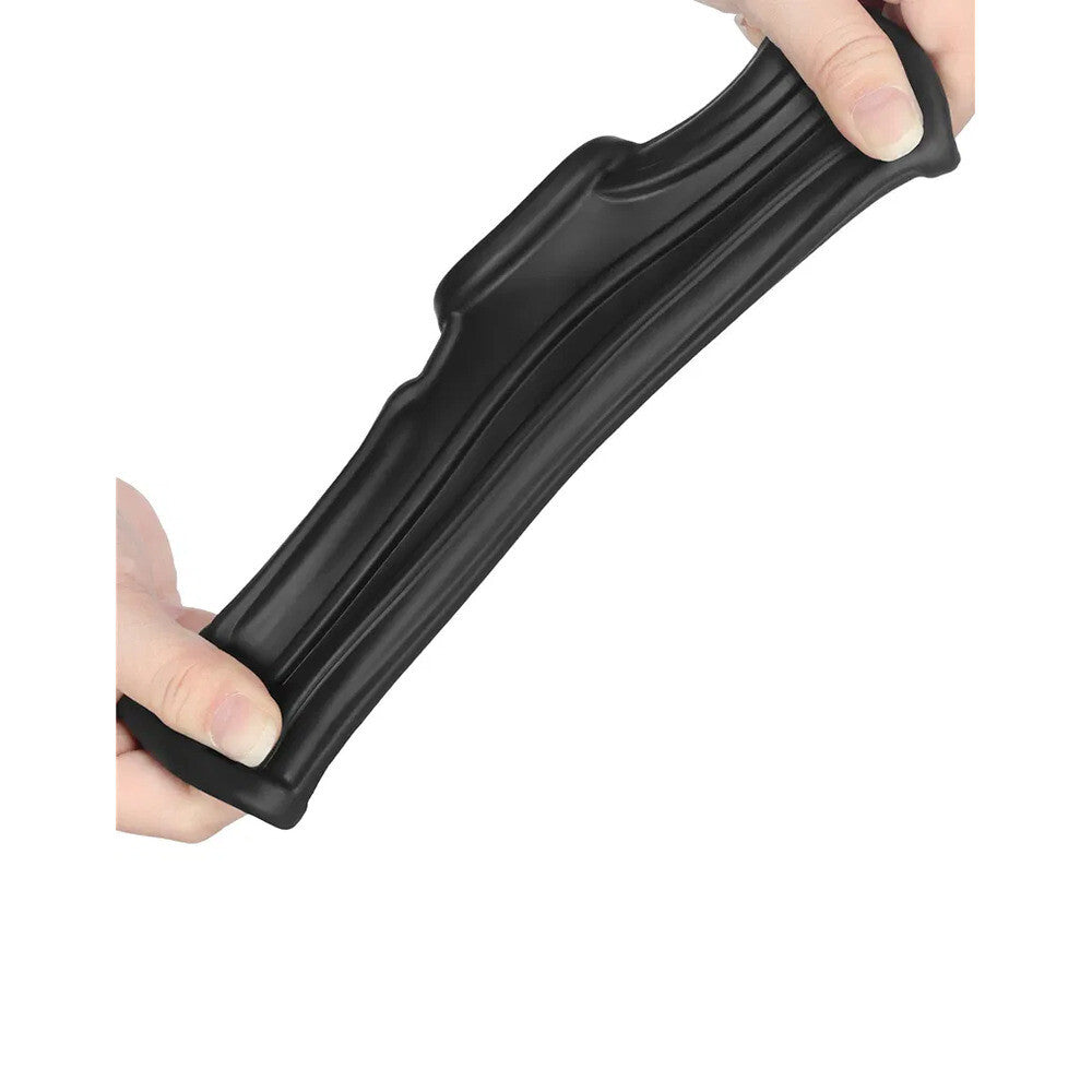 Lovetoy Ridge Vibrating Penis Scrotum Sleeve Cock Ring Silicone Stretch Extender