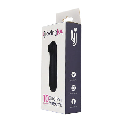Loving Joy 10 speed Suction Vibrator packaging on a white background