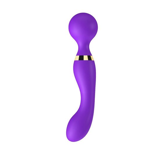 Loving Joy Dual Ended Wand 8.5 Inch Vibrator Silicone Rechargeable Clitoral Massager
