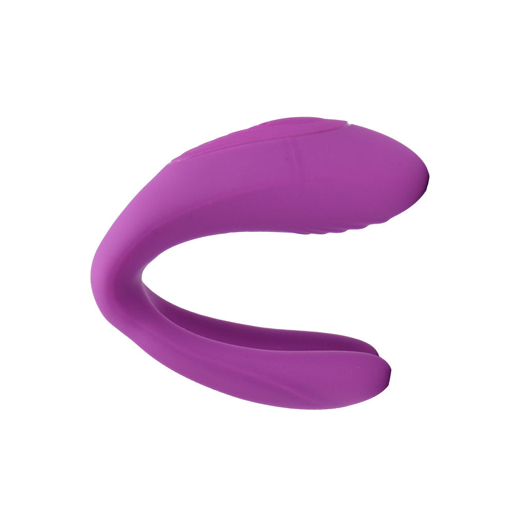 Loving Joy Duet Remote Control Couples Silicone G-Spot Clitoral Vibrator on a white background