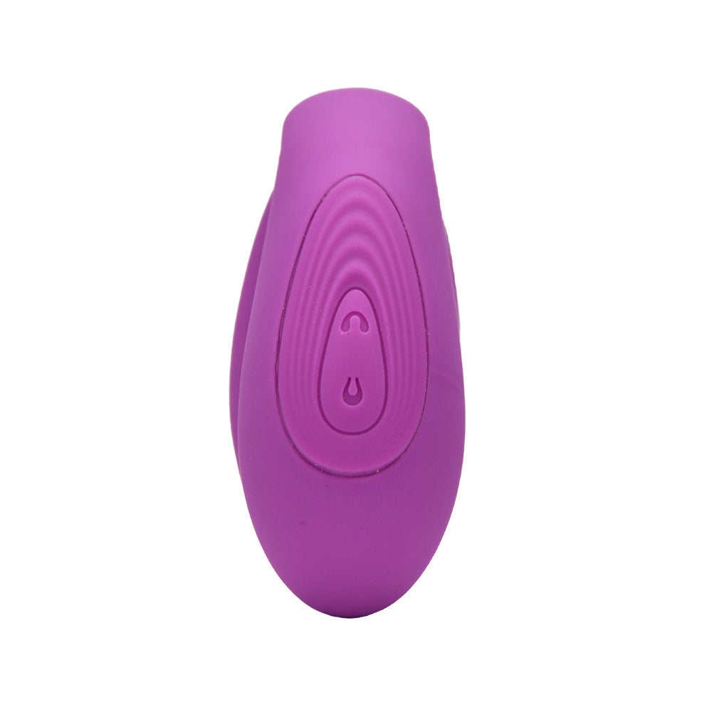 Loving Joy Duet Remote Control Couples Silicone G-Spot Clitoral Vibrator on a white background