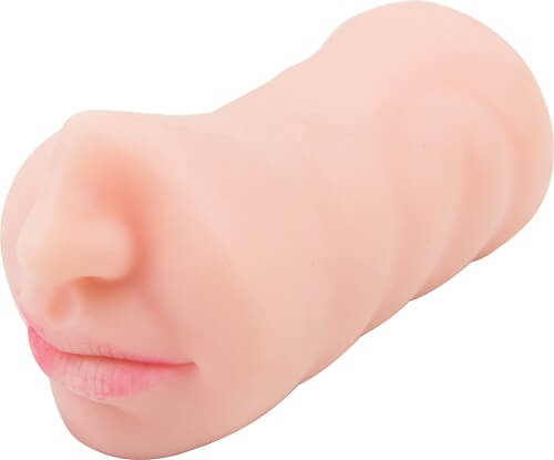Silicone nose mold on a white background