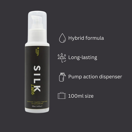 Loving Joy Silk Hybrid Water Silicone Lubricant Slick Sex Lube Vegan Condom Safe
