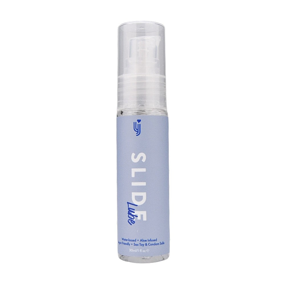 Slide Lube bottle on a white background