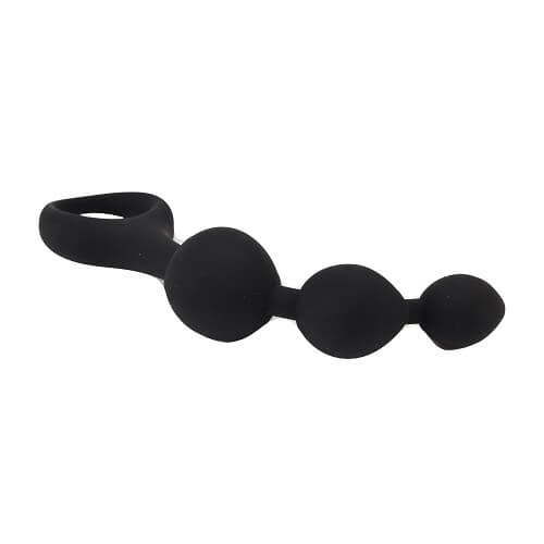 Loving Joy Triple Ripple Anal Beads Butt Plug Silicone Anal Prostate Massager
