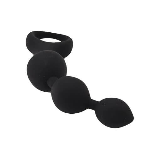 Loving Joy Triple Ripple Anal Beads Butt Plug Silicone Anal Prostate Massager