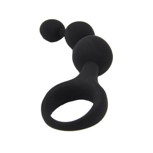 Loving Joy Triple Ripple Anal Beads Butt Plug Silicone Anal Prostate Massager