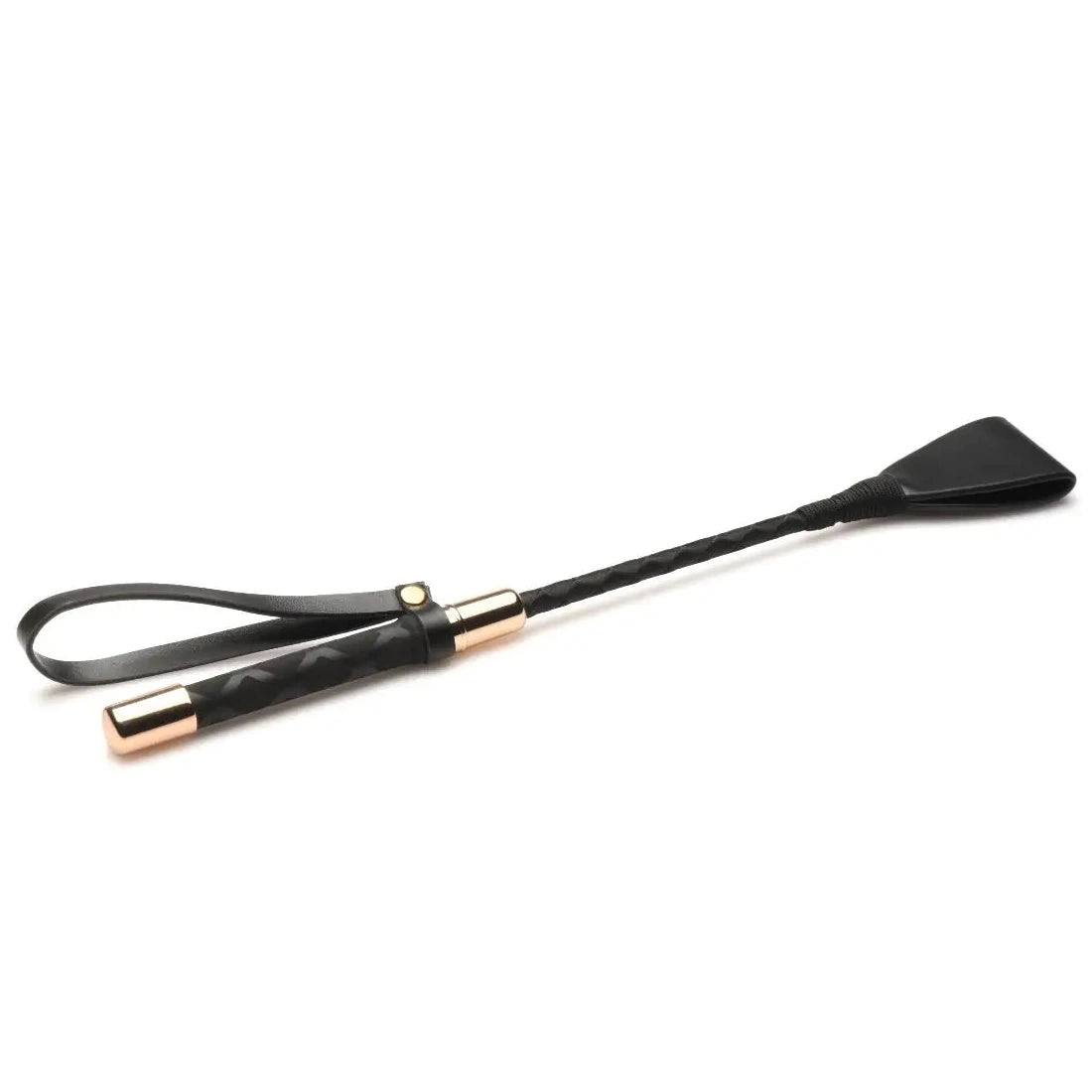 Master Series 12 Inch Riding Crop Whip Spanking BDSM Fetish Bondage Flogger on a white background