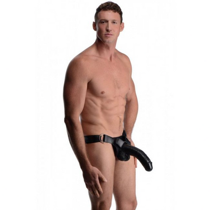 Master Series 9 Inch Hollow Strap On Dildo Penis Sleeve Extender Infiltrator 2