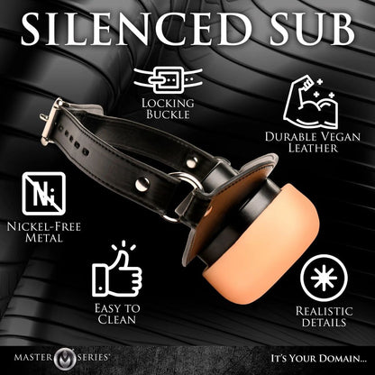 Master Series Ass Face Strap On Mouth Gag Harness BDSM Fetish Mask Masturbator