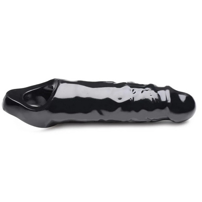 Master Series Black Mamba Penis Extender Hollow Sleeve Cock Sheath Extension