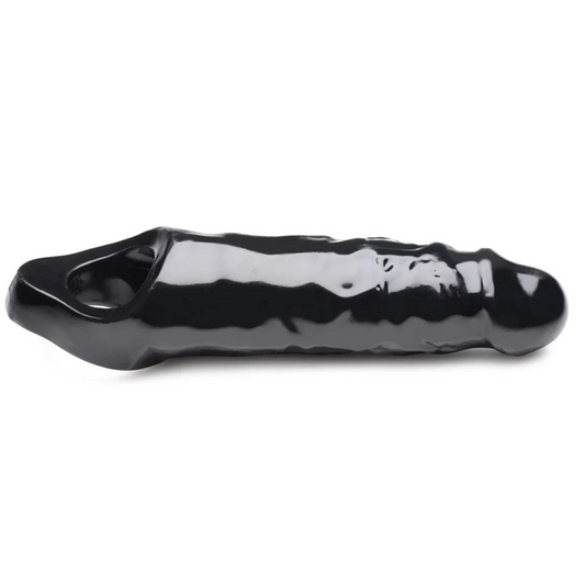 Master Series Black Mamba Penis Extender Hollow Sleeve Cock Sheath Extension