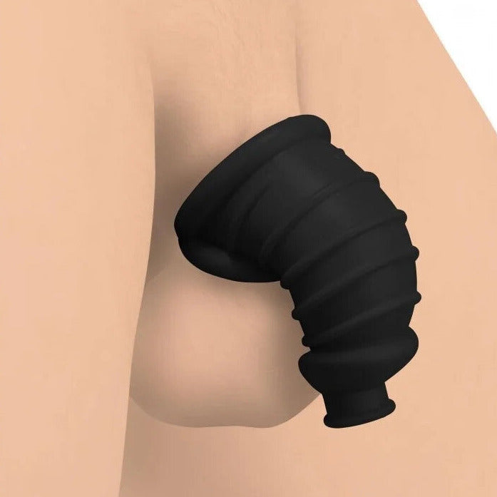 Master Series Dark Chamber Silicone Male Chastity Cage BDSM Fetish Sexy Bondage