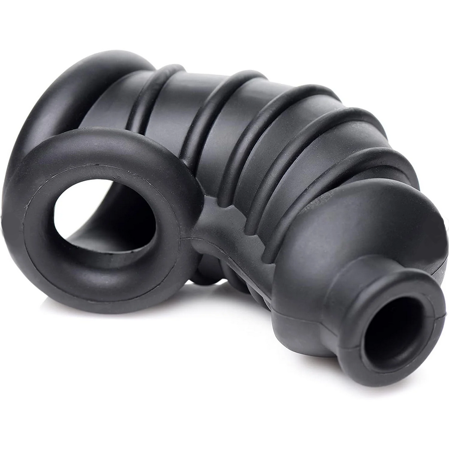 Master Series Dark Chamber Silicone Male Chastity Cage BDSM Fetish Sexy Bondage