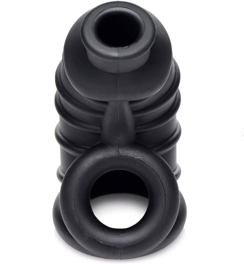 Master Series Dark Chamber Silicone Male Chastity Cage BDSM Fetish Sexy Bondage