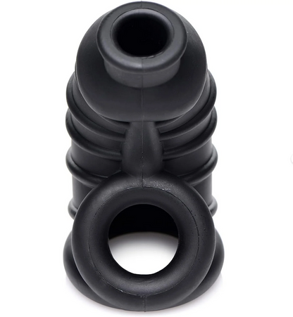 Master Series Dark Chamber Silicone Male Chastity Cage BDSM Fetish Sexy Bondage