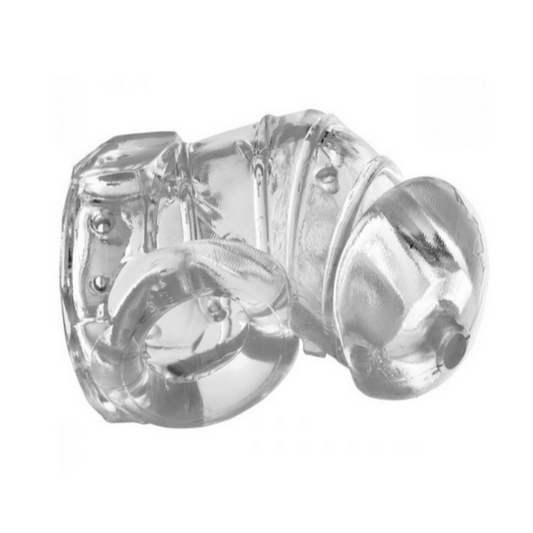 Master Series Detained 2.0 Rubber Male Chastity Cage With Nubs BDSM Fetish Sexy