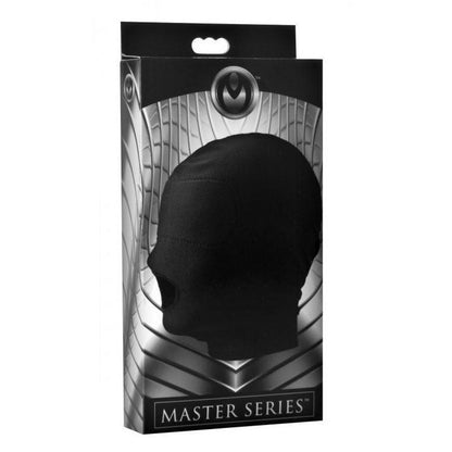 Black hood packaging with 'Master Series' branding on a white background