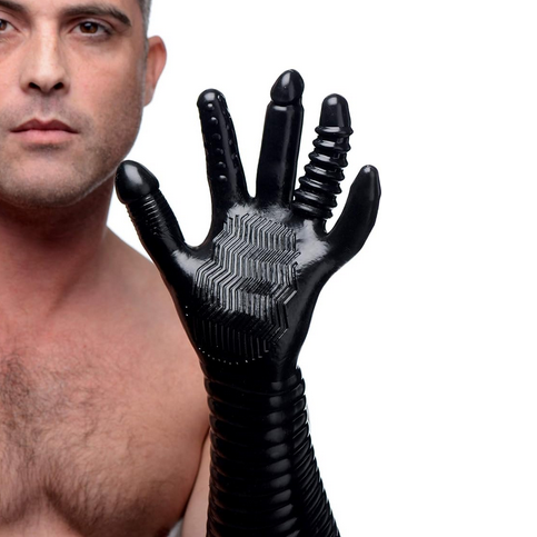 Master Series Pleasure Fister Textured Glove Anal Vaginal Spanking Ribbed BDSM
