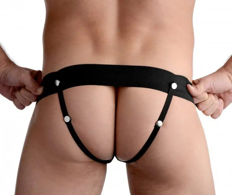 Master Series Pumper Inflatable Hollow 7 Inch Strap On Dildo Penis Silicone Extender