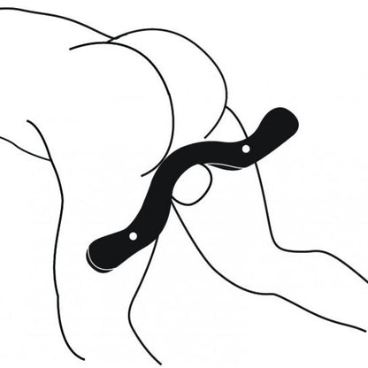 Master Series The Enforcer Black Wooden Humbler BDSM Testicle Restraint Device